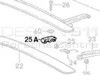 Sunroof Hinge. Porsche 911 / 964 / 993